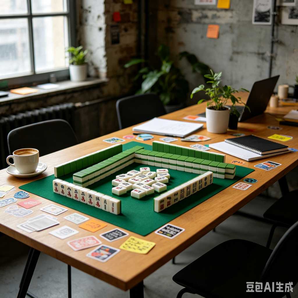 pastel color mahjong tiles
