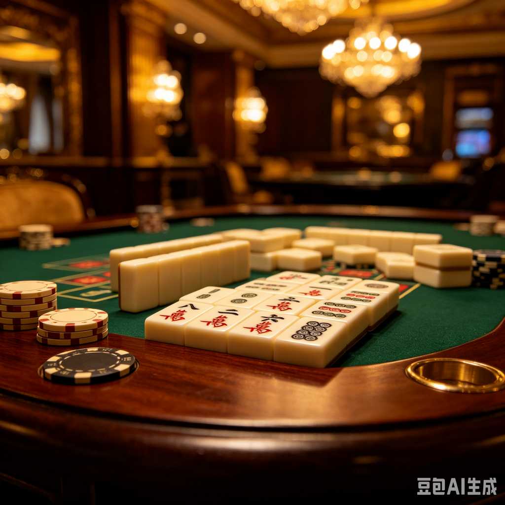 antique style mahjong set